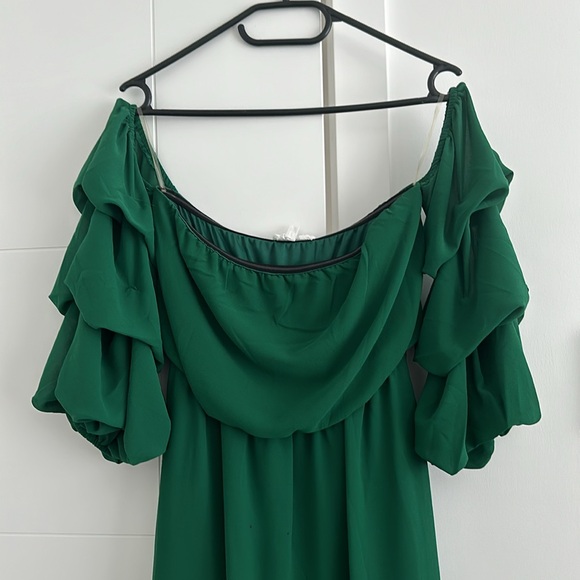 FOREVER 21 High Low Off Shoulder Dress - Picture 3 of 4